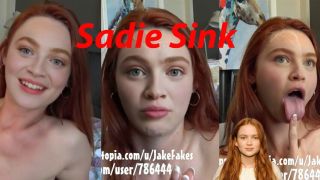 Hoe Sadie Sink let's talk and fuck Throat