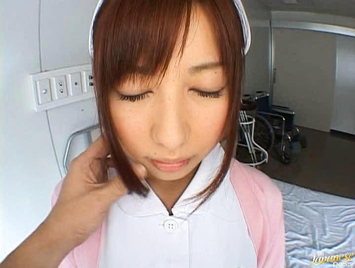 Awesome Kokomi Naruse Lovely sexy Asian doll in a white coat - 2