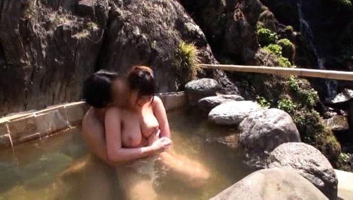 Skinny Awesome Japanese AV Model is a hot milf with big tits in outdoor bath Olderwoman