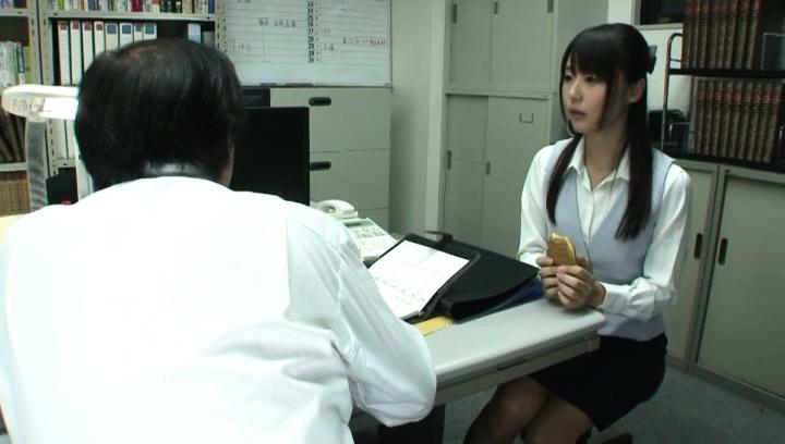 Chick Awesome Busty Asian office lady Tsubomi gets hot cumshot at work Dress