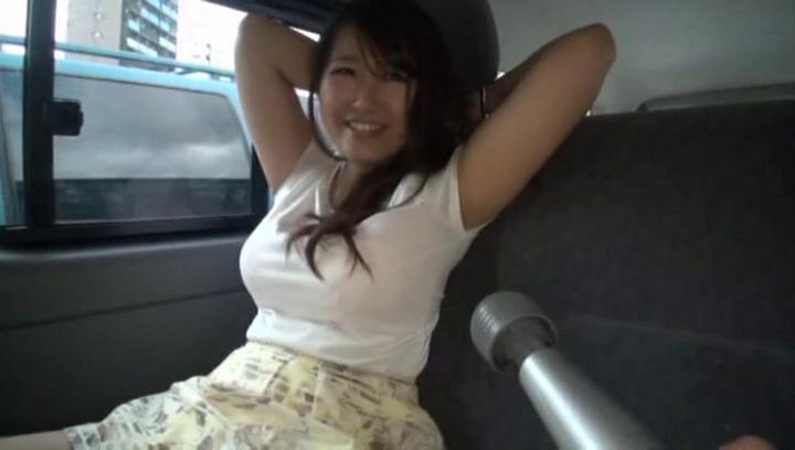 BooLoo Awesome Big titted Asian babe blows and gets banged hard in a car Cum In Mouth