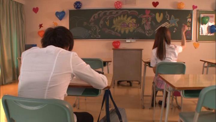 Perverted Awesome Appealing teen gets naugty in classroom sensation From