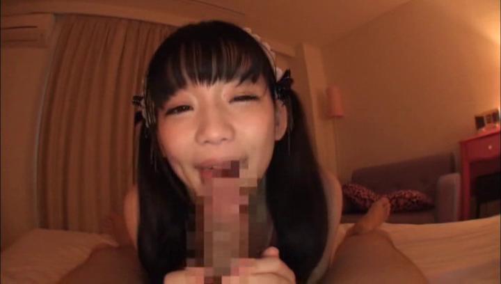 Awesome Nasty Japanese brunette is sucking cock - 2
