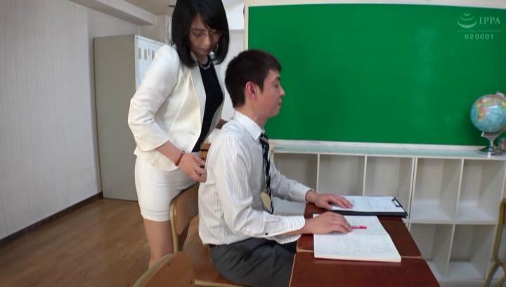 Ano Awesome Shameless teacher Ichinose Ayame enjoying CFNM sex with her student Puta