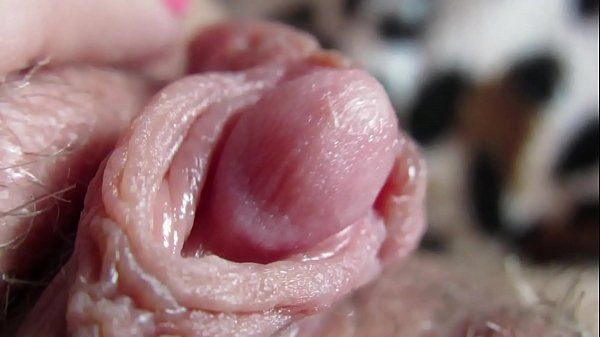Extreme close up on my huge clit head pulsating - 1
