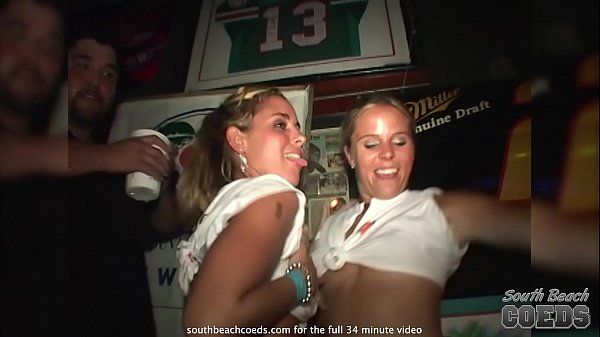 wet tshirt contest at dirty harrys key west florida with lots of pussy flashing - 1